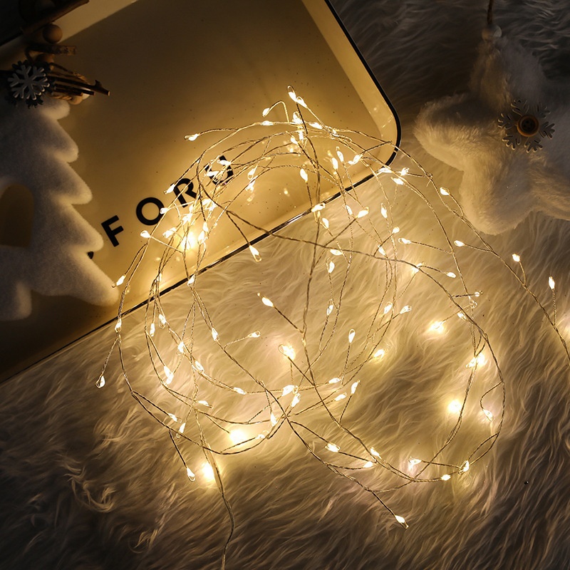 Lillian New Socks Star Top Cluster Albero di Natale Ornamento da appendere Decorazione atmosfera festiva Striscia luminosa Disponibile_voghion.com