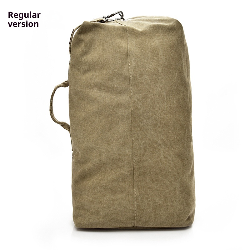 Sac à dos ActiveGo Canvas pour homme, sac seau de voyage et de sport en extérieur, grande capacité, idéal pour la randonnée et le sport._voghion.com