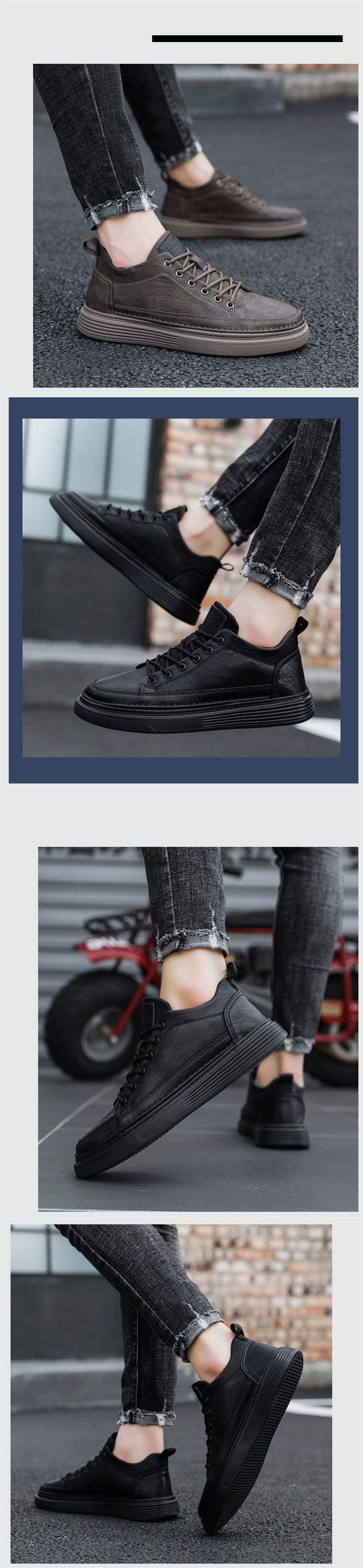 Chaussures de sécurité de travail ShoeVault Été 2025 pour hommes, imperméables, antidérapantes et décontractées, en cuir noir pur. Collection cuisine 2025._voghion.com