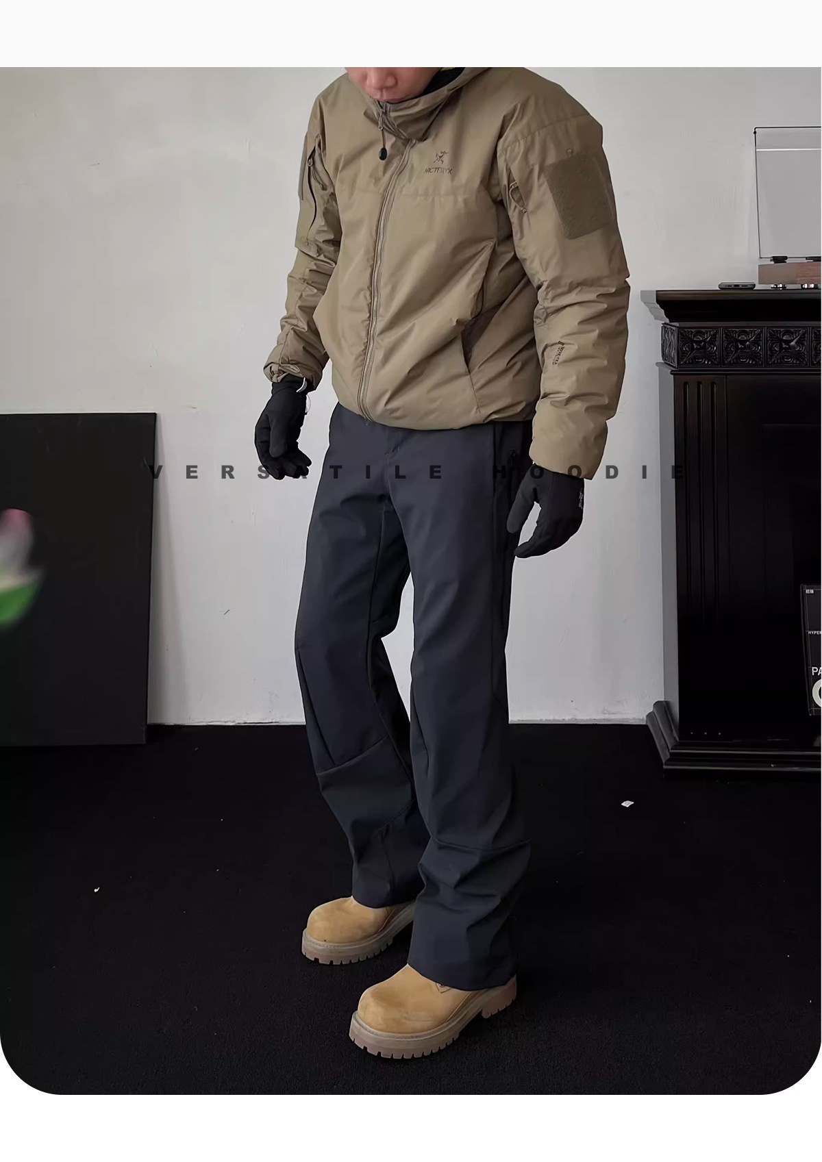 001 Botas de esquí Macai de primavera y otoño, resistentes, de tres capas, para exteriores, de pierna recta, ligeramente anchas, estilo deportivo informal._voghion.com