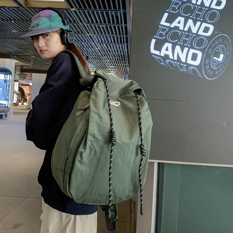 ActiveGo Large Capacity Solid Color Casual Backpack Men, Niche Simple Bag For Women, Sports Hiking Backpack, Travel Essential_voghion.com