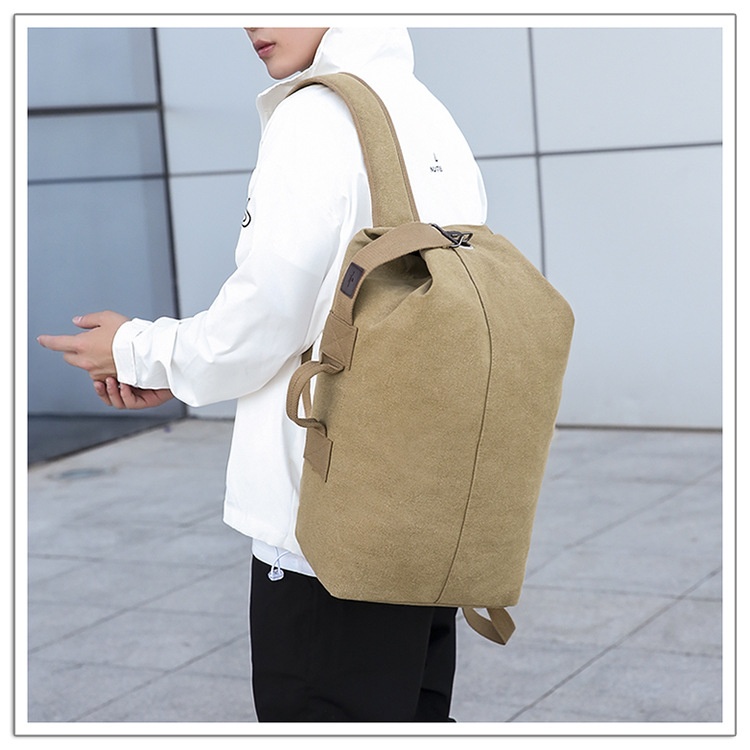 ActiveGo Rucksack Herren Canvas Bucket Bag Bergsteigen Outdoor Reisen Sport Multifunktional Gepäcktasche mit großem Fassungsvermögen Handgepäck_voghion.com