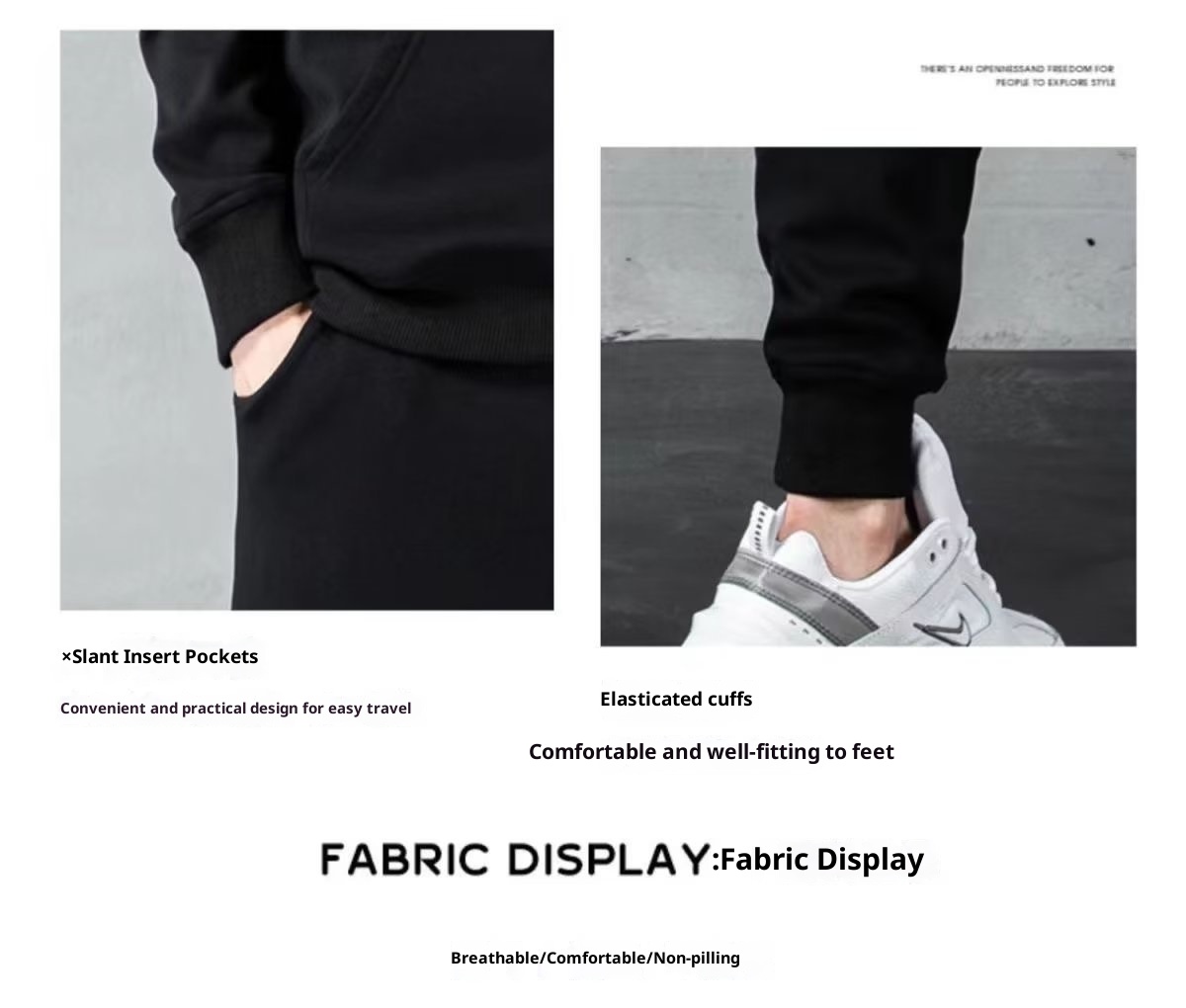 001 Erkekler İçin Siyah Kapüşonlu Üst İlkbahar ve Kapüşonlu Spor Sonbahar Takımı Şık Günlük Ceket Trend Marka_voghion.com