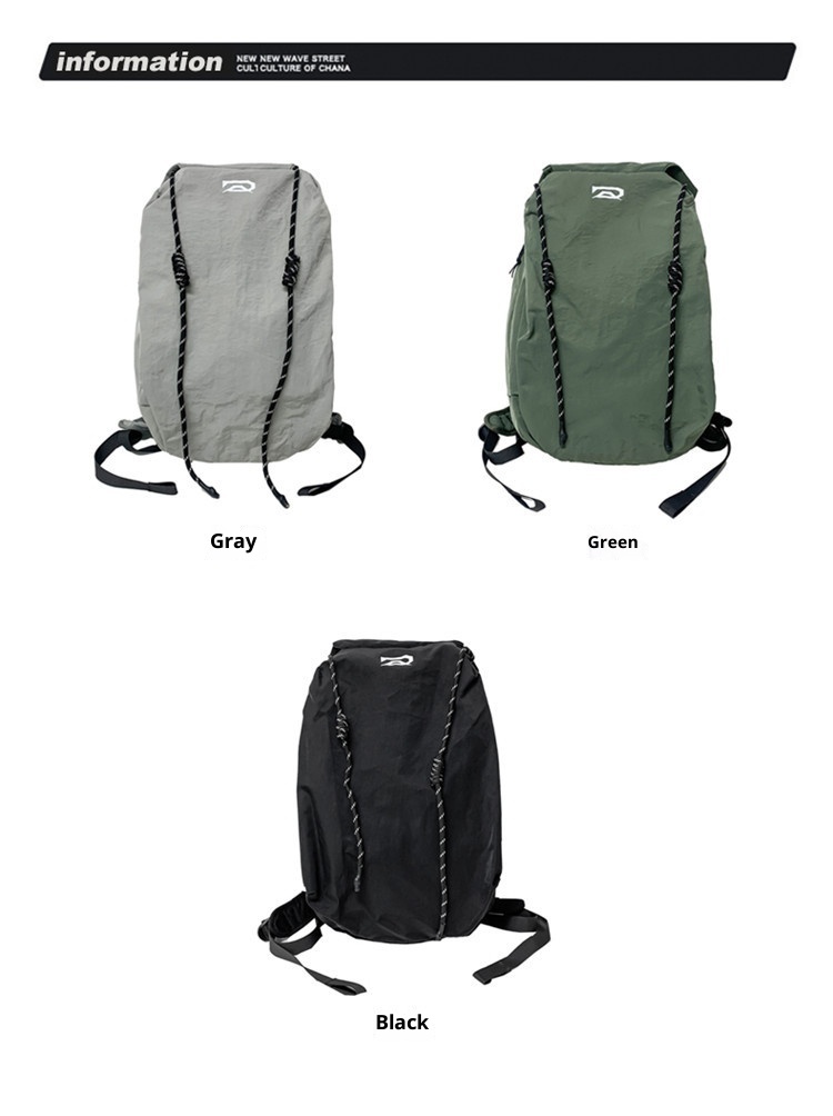 Sac à dos ActiveGo grande capacité pour homme et femme, couleur unie, simple et décontracté, idéal pour les courts séjours et les activités sportives et de plein air (randonnée, sport). Léger et pratique._voghion.com