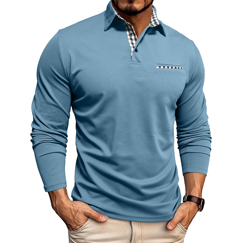 Camiseta polo transpirable y fresca para hombre, nueva colección otoño-invierno 2025, estilo europeo y americano, para comercio exterior._voghion.com