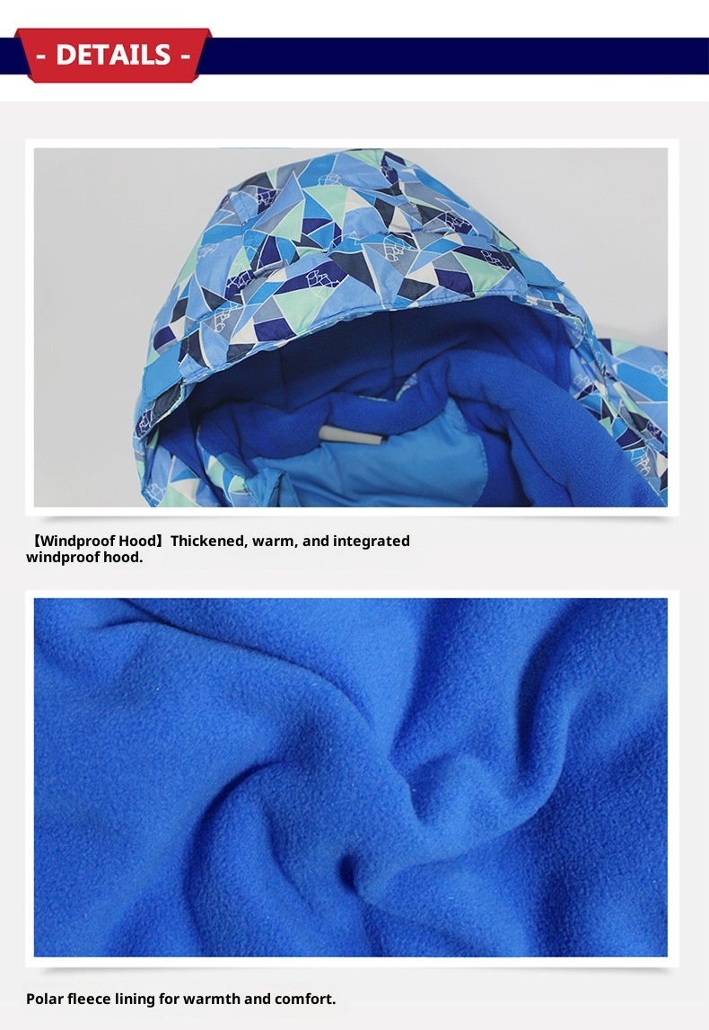 001 E-commerce transfrontaliero Phibee Baby Elephant Tuta da sci per bambini Giacca calda Pantaloni Un pezzo Dropshipping_voghion.com