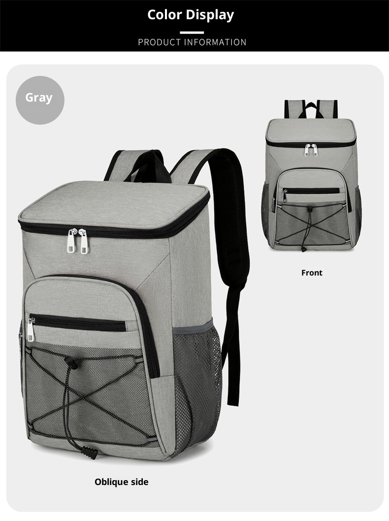 Zaino termico ActiveGo di grande capacità per conservare caldo e freddo, borsa da picnic per sport all'aria aperta e tempo libero, campeggio resistente all'acqua_voghion.com