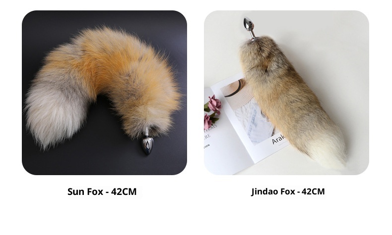 LuvBox Coda di Volpe Plug Anale Indossabile per Adulti Cosplay SM Prop Giocattolo Sessuale Unisex_voghion.com