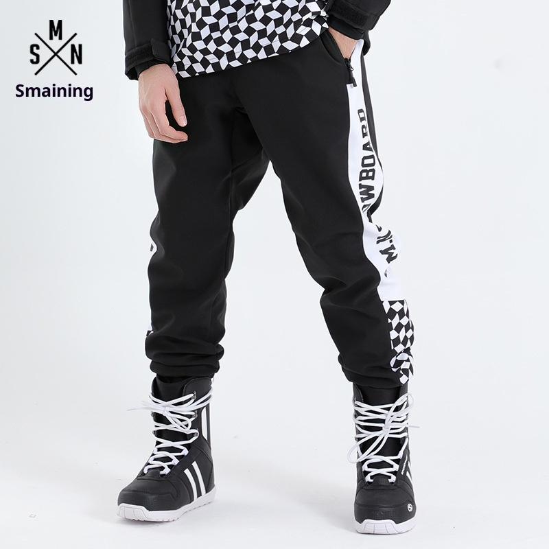 001 Pantaloni da snowboard aderenti da donna e caldi pantaloni da sci antivento impermeabili e resistenti all'usura da uomo_voghion.com