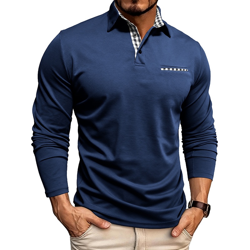 Camiseta polo transpirable y fresca para hombre, nueva colección otoño-invierno 2025, estilo europeo y americano, para comercio exterior._voghion.com