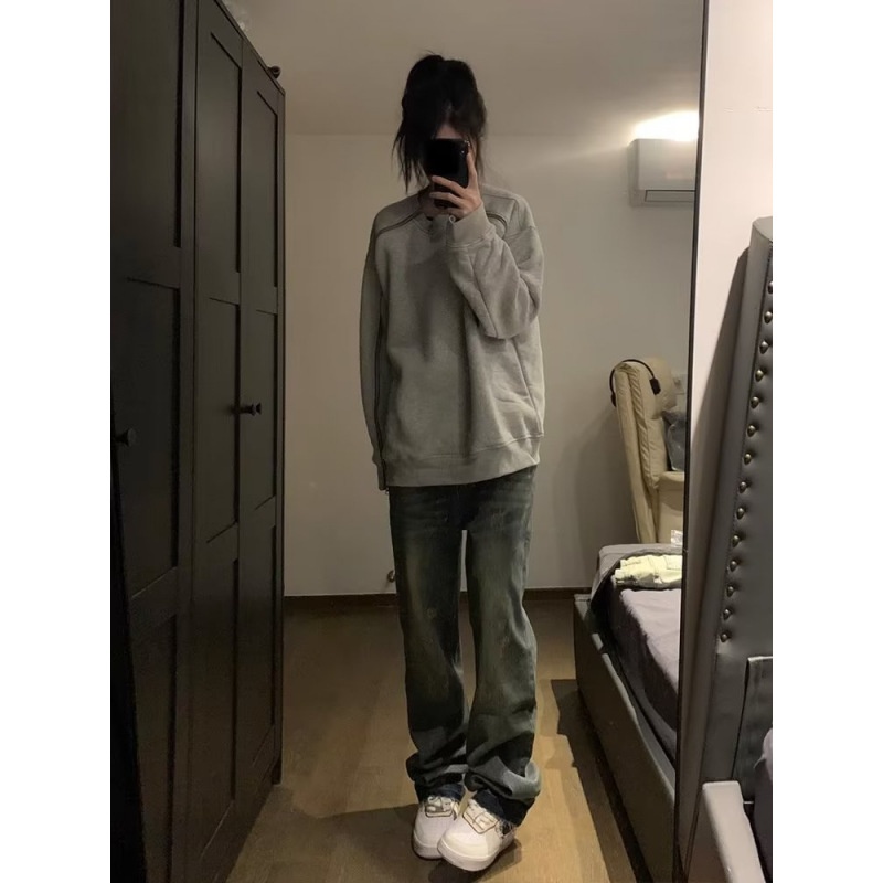 boy Retro Heavy Zipper Cleanfit Sweatshirt Men's Spring Autumn Niche Design Trendy Brand European And American High Street_voghion.com