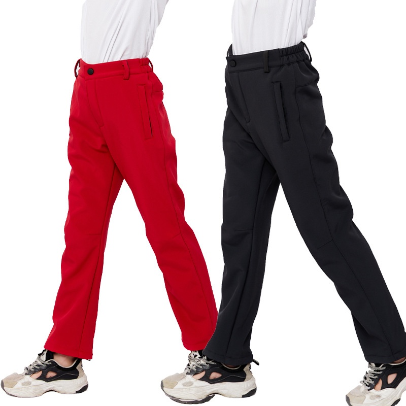 001 2023 Children's Softshell Boys And Girls Big Kids Autumn Winter Outdoor Sports Waterproof Windproof Fleece Lined Warm_voghion.com