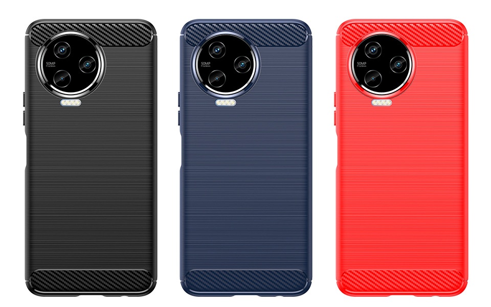 Funda protectora suave anticaídas cepillada TechGlobe para el teléfono Transsion Note12 2023 e Infinix Note12i_voghion.com