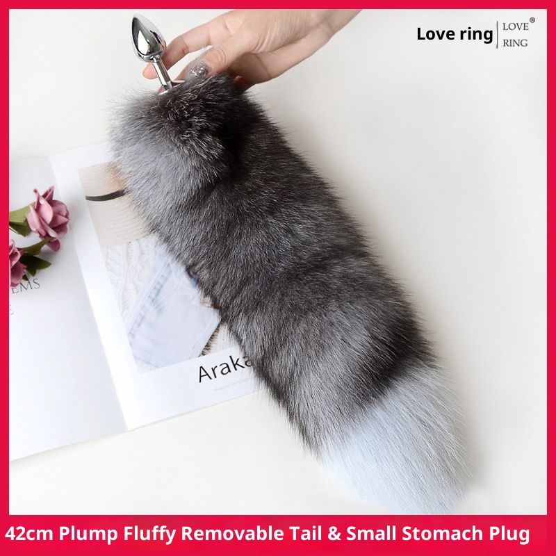 LuvBox Coda di Volpe Plug Anale Indossabile per Adulti Cosplay SM Prop Giocattolo Sessuale Unisex_voghion.com