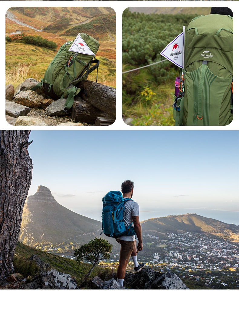 Zaino da trekking professionale ActiveGo Natur Noke Cloud Trail da 55 litri, grande capacità, doppia tracolla_voghion.com