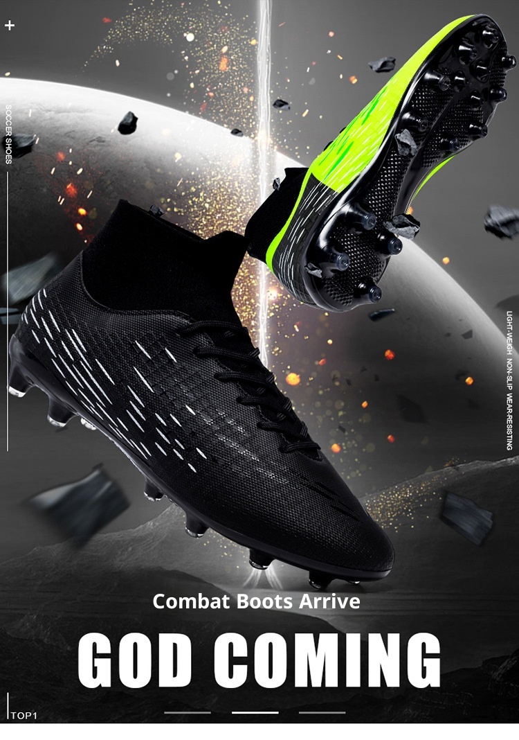 ShoeGlobe Autumn Binbin Bird Factory Direct Sales Long Spikes High Top Breathable Sports Training Shoes For Men And Women Football_voghion.com