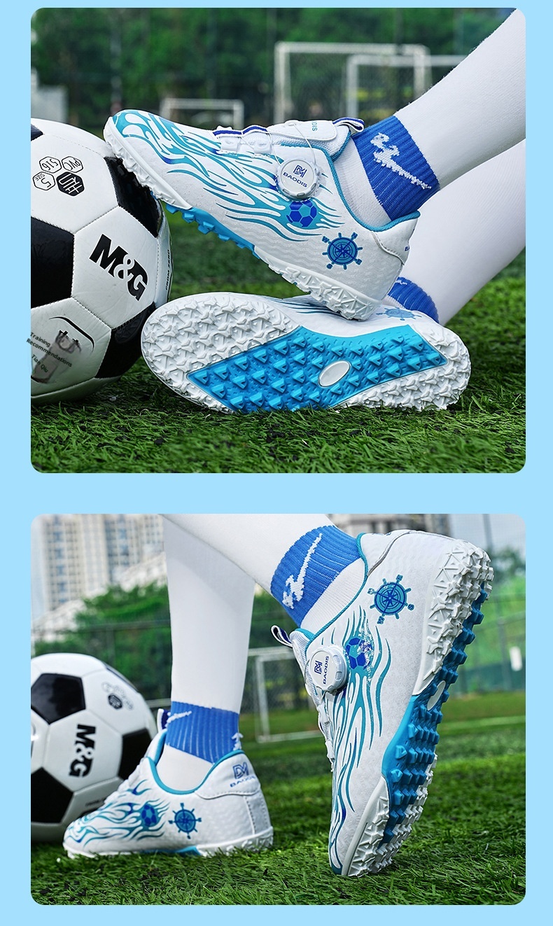ShoeGlobe Children's Professional Training Cleats For Primary And Secondary School Students Boys' Competition Special Long Spike_voghion.com