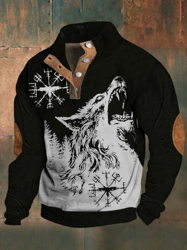 boy 2024 Cross-Border European And American Winter Edition 3D Digital Print High Collar Half-Zip Sweatshirt For Men_voghion.com