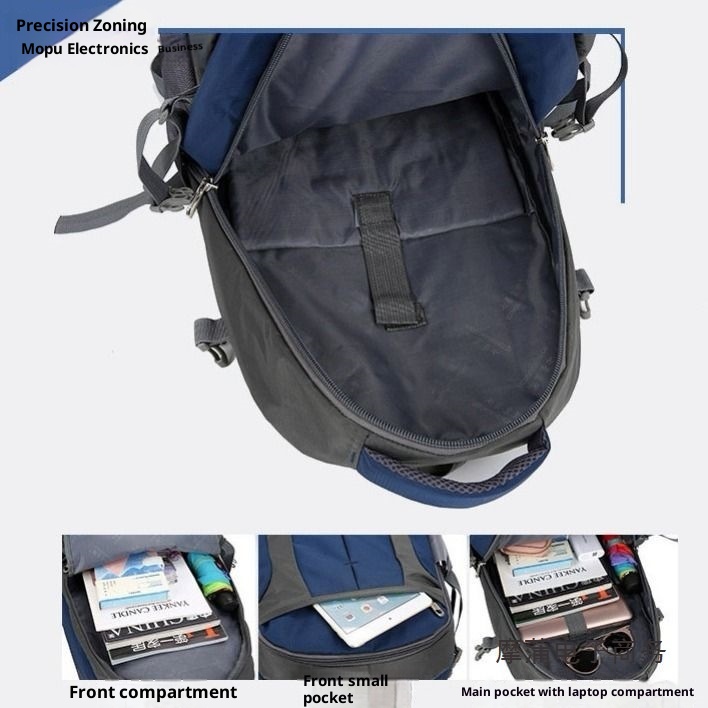 Sac à dos ActiveGo 60L/80L pour le sport, grande capacité, idéal pour les voyages, les études et les courts séjours. Convient également aux femmes._voghion.com