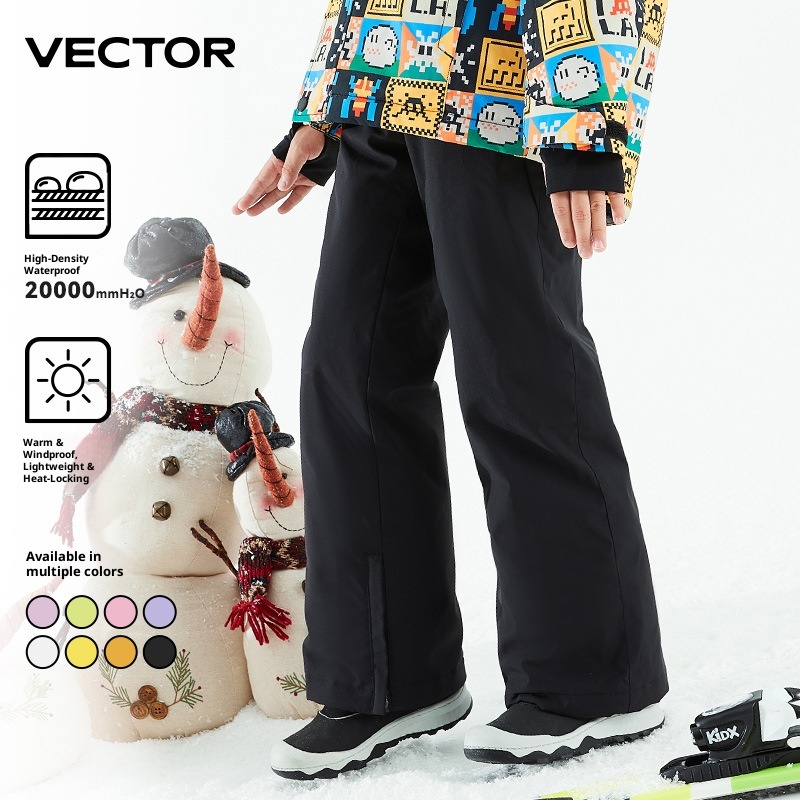 001 VECTOR New Children's Winter Boys And Girls Thickened Cold-Proof Warm Ski Pants One-Piece Dropshipping_voghion.com
