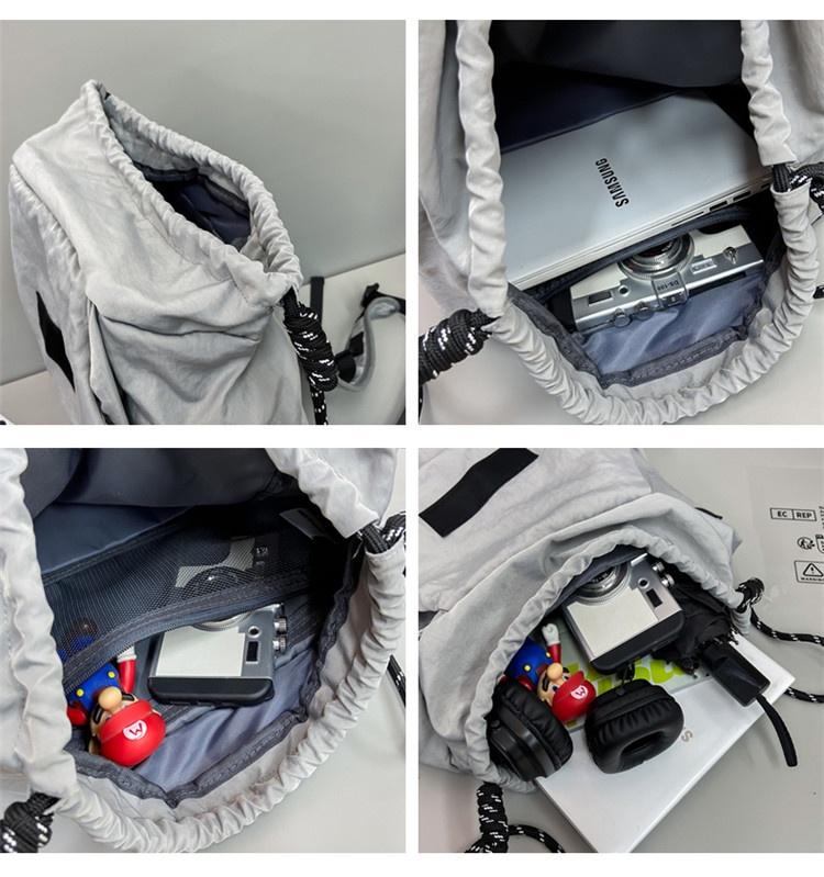 Sac à dos ActiveGo grande capacité pour homme et femme, couleur unie, simple et décontracté, idéal pour les courts séjours et les activités sportives et de plein air (randonnée, sport). Léger et pratique._voghion.com