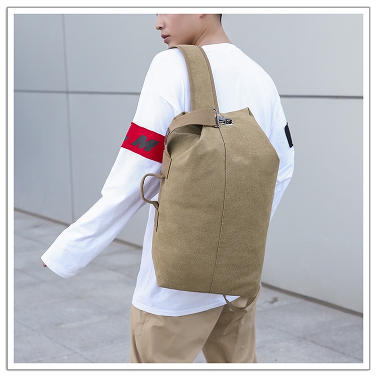 ActiveGo Rucksack Herren Canvas Bucket Bag Bergsteigen Outdoor Reisen Sport Multifunktional Gepäcktasche mit großem Fassungsvermögen Handgepäck_voghion.com