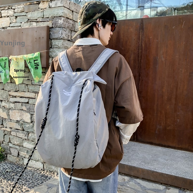 Sac à dos ActiveGo grande capacité pour homme et femme, couleur unie, simple et décontracté, idéal pour les courts séjours et les activités sportives et de plein air (randonnée, sport). Léger et pratique._voghion.com