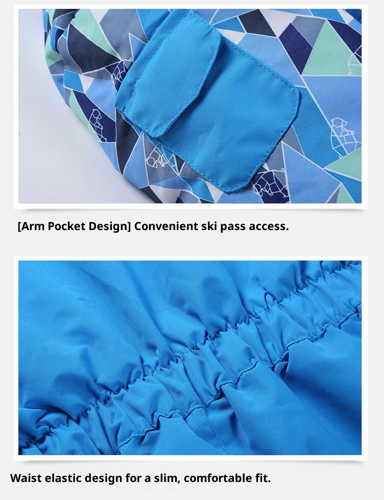 001 E-commerce transfrontaliero Phibee Baby Elephant Tuta da sci per bambini Giacca calda Pantaloni Un pezzo Dropshipping_voghion.com