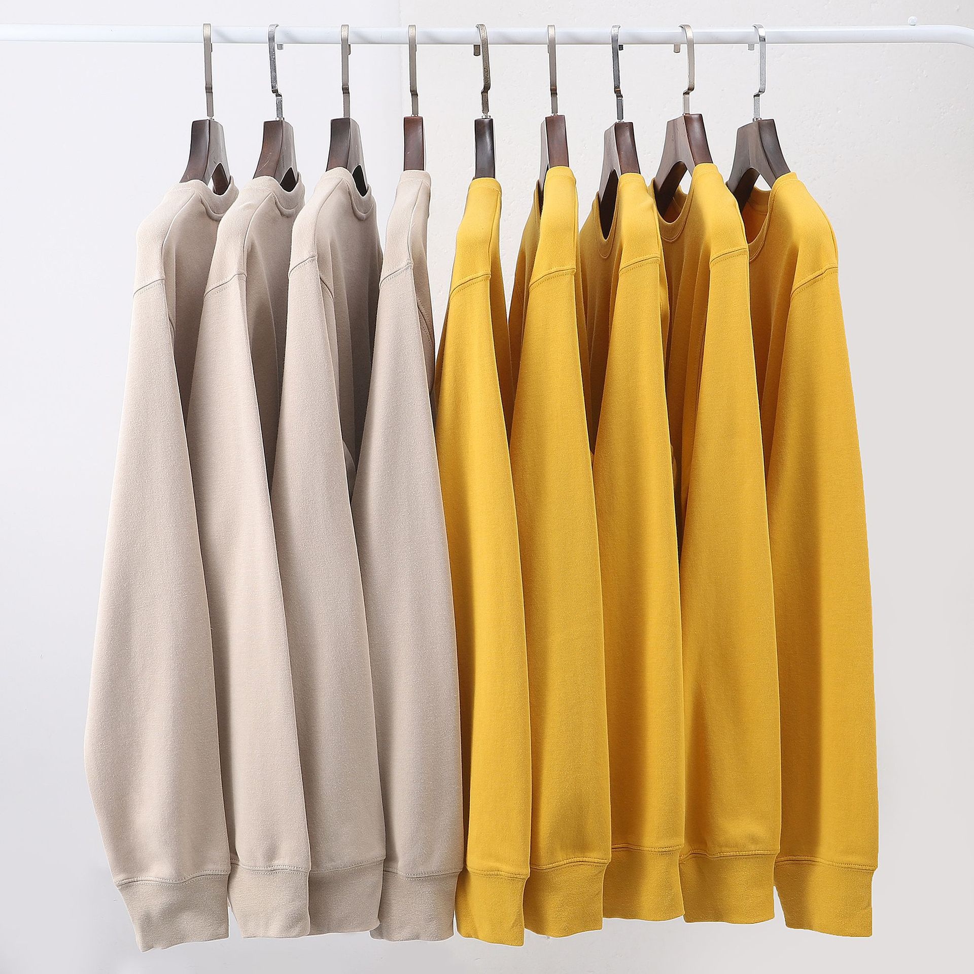 Felpa girocollo spessa con fodera in pile pesante da 600 g di alta qualità, personalizzata, abbigliamento da lavoro, rossa, riunione annuale_voghion.com