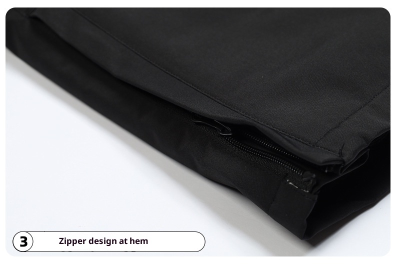 001 2023 Winter New Ski Bib Waterproof Patchwork Color Block Slim Unisex Warm Snow Pants_voghion.com