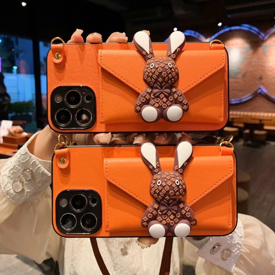 TechGlobe Compatible With Pro Max Coin Crossbody Phone Case IPhone 17 Trendy Fashion Card Holder Protective Cover_voghion.com