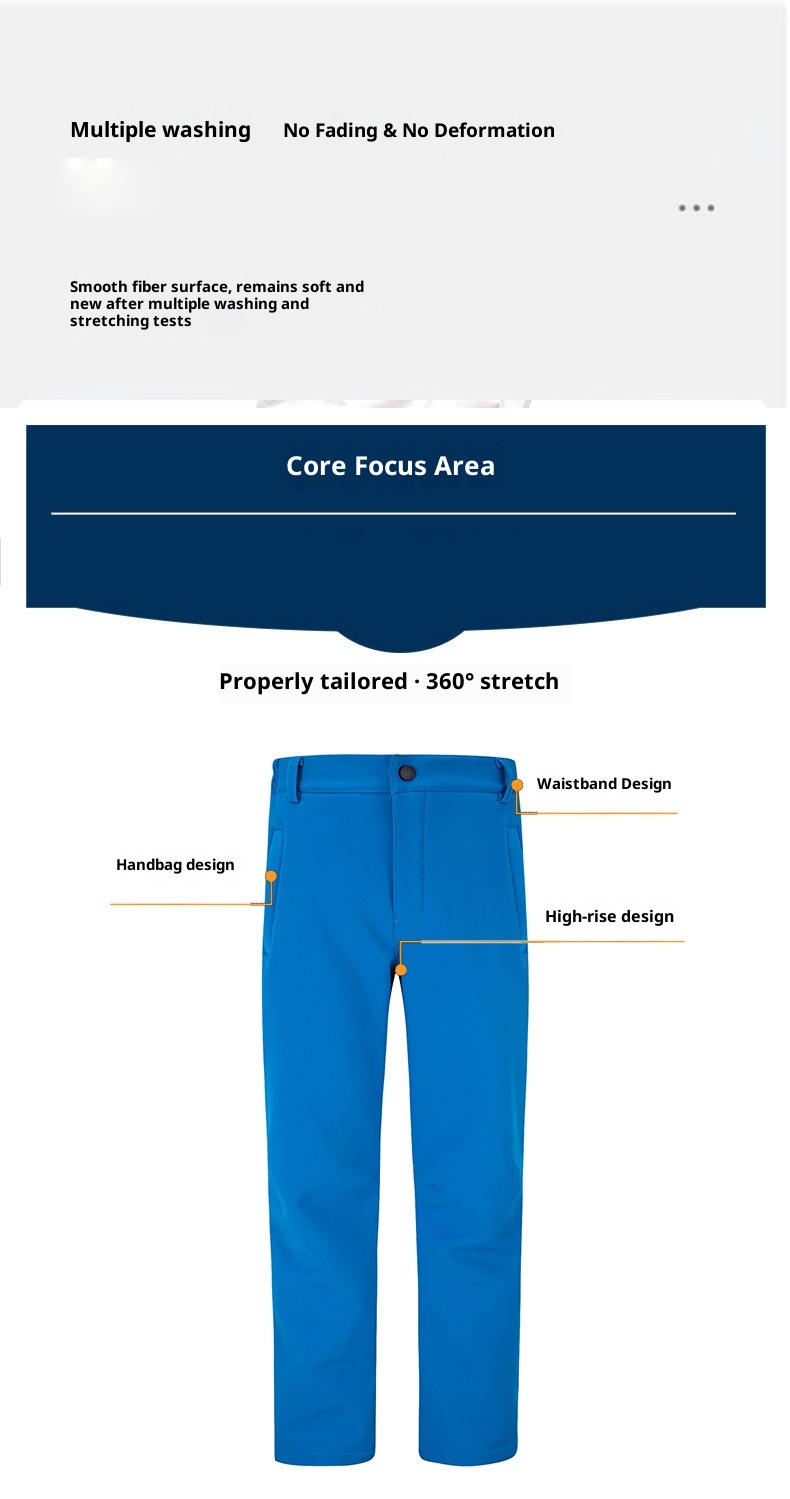 001 2023 Children's Softshell Boys And Girls Big Kids Autumn Winter Outdoor Sports Waterproof Windproof Fleece Lined Warm_voghion.com