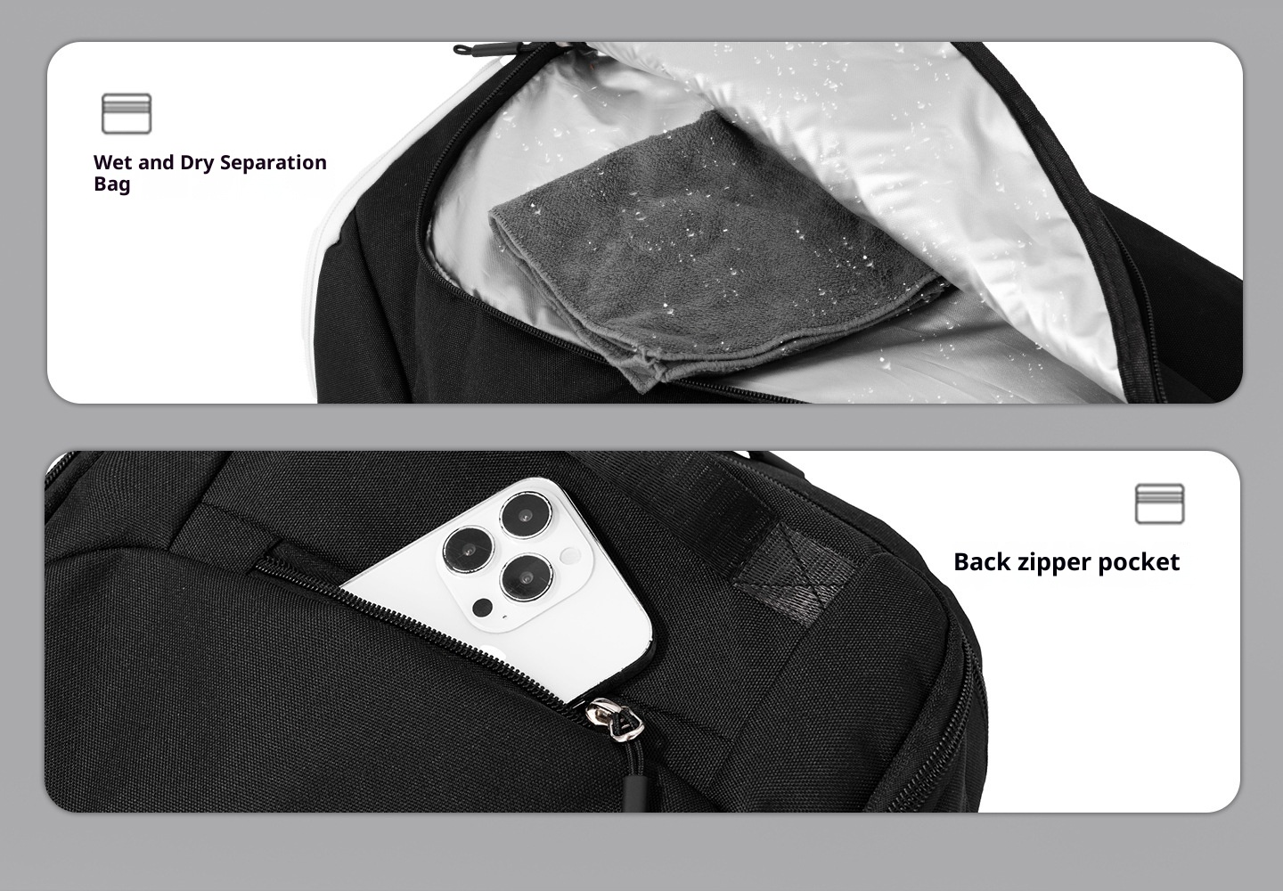 Borsa da palestra sportiva ActiveGo Advanced Training per uomo, resistente e di grande capacità, zaino da campeggio e trekking per donna_voghion.com