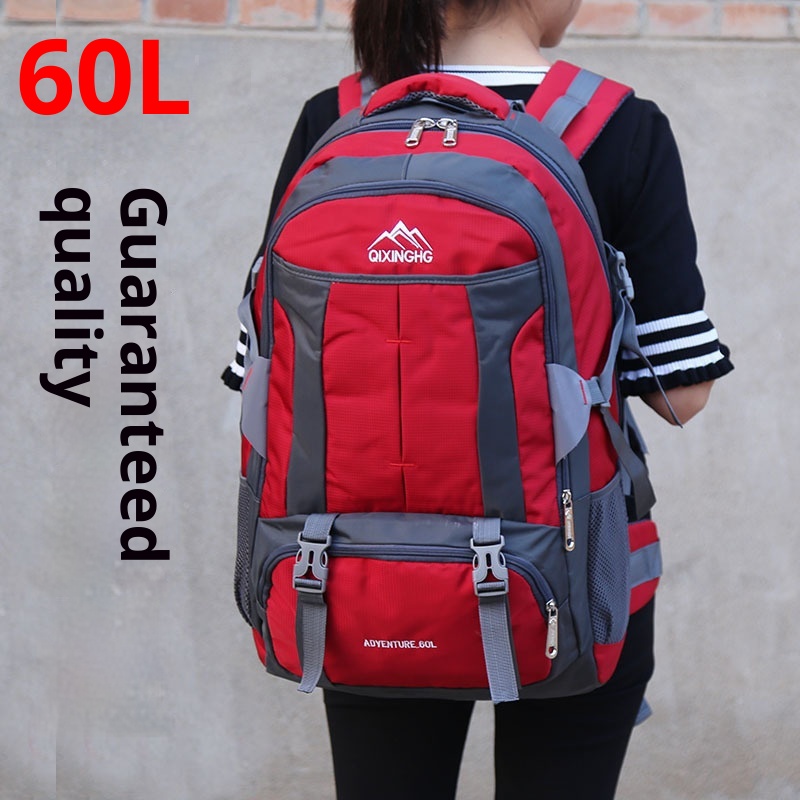 Sac à dos de sport ActiveGo 60L/70L grande capacité pour hommes et femmes, idéal pour les voyages, les études et les courts séjours. Convient également aux femmes._voghion.com