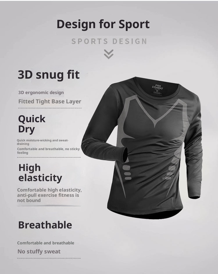 001 Completo da corsa invernale da uomo, foderato in pile, caldo, abbigliamento fitness, casual, versatile, ad asciugatura rapida, allenamento sportivo mattutino_voghion.com