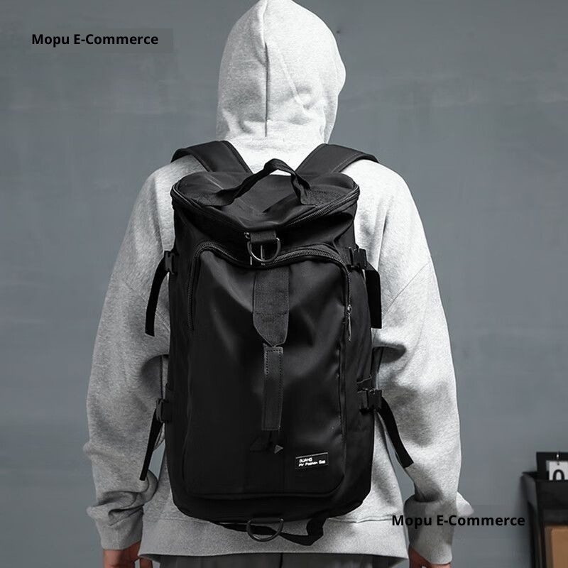 Sac à dos ActiveGo Travel grande capacité pour homme, idéal pour les courts voyages d'affaires. Bandoulière simple, porté à la main._voghion.com