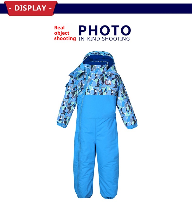 001 E-commerce transfrontaliero Phibee Baby Elephant Tuta da sci per bambini Giacca calda Pantaloni Un pezzo Dropshipping_voghion.com