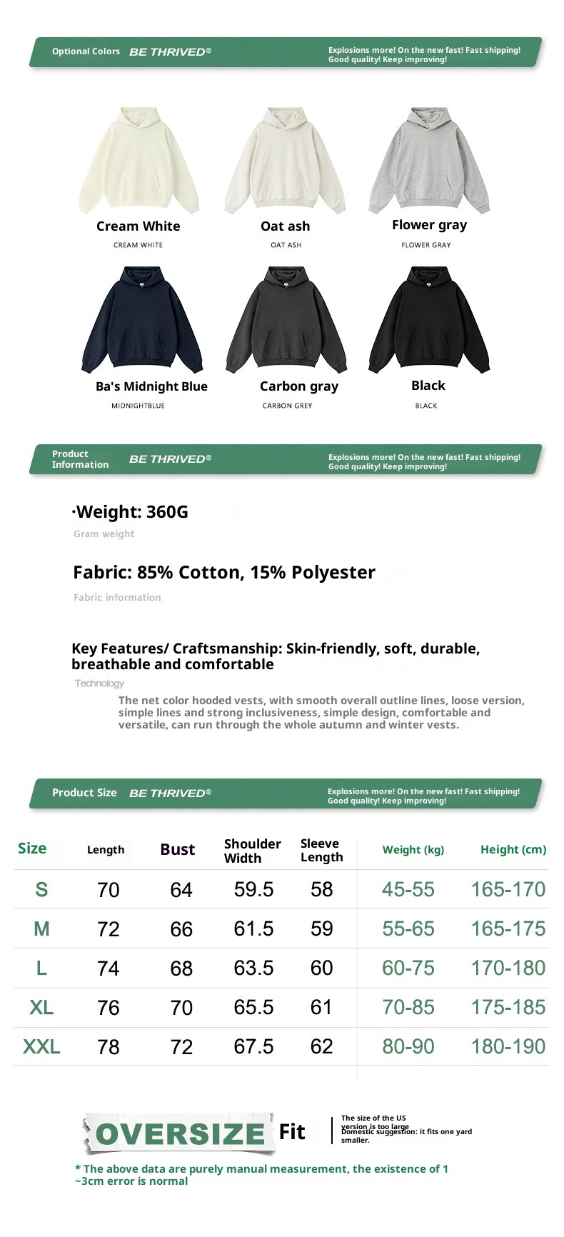 ragazzo BE Abbigliamento Uomo | Felpa in spugna tinta unita versatile personalizzata alla moda in stile americano autunno inverno 2025 e_voghion.com