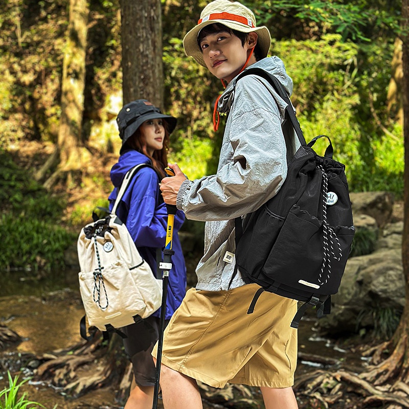 ActiveGo 2025 Summer Badmito Lightweight Travel Backpack Wome's Outdoor Moutaieerig Sports Large Capacity Drawstrig Bag_voghion.com