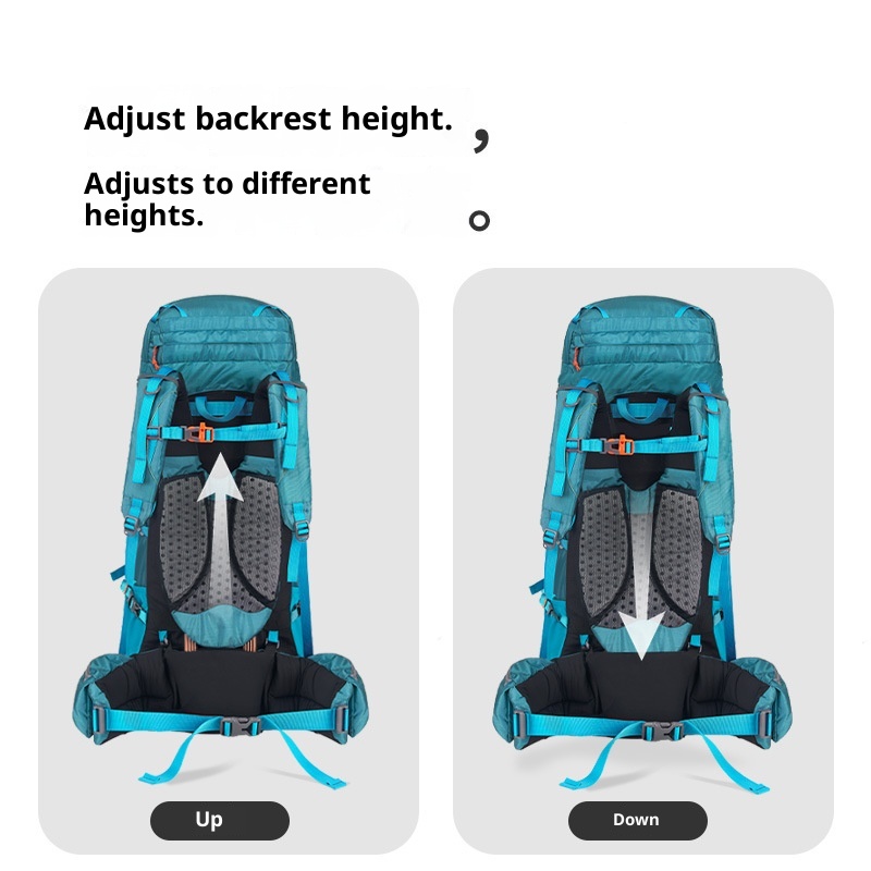 Zaino da trekking professionale ActiveGo Natur Noke Cloud Trail da 55 litri, grande capacità, doppia tracolla_voghion.com