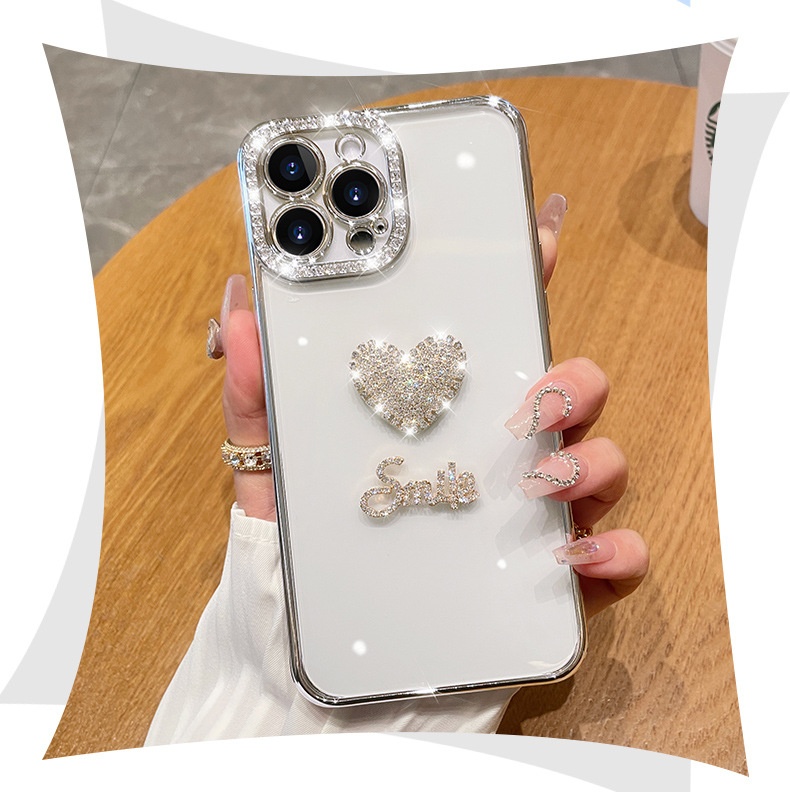 TechGlobe Compatible With 16 Pro Max New Phone Heart 15 Lens 12 Full Coverage IPhone 14 Protective Case 13 PM_voghion.com