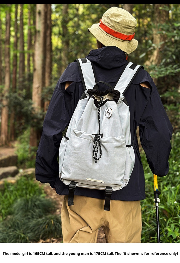 ActiveGo 2025 Summer Badmito Lightweight Travel Backpack Wome's Outdoor Moutaieerig Sports Large Capacity Drawstrig Bag_voghion.com