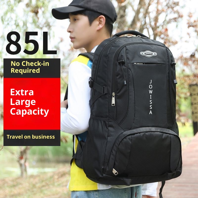 ActiveGo Outdoor Travel Backpack Men's Large Capacity Waterproof Hiking Business Trip Work Luggage Denim Gym Bag_voghion.com