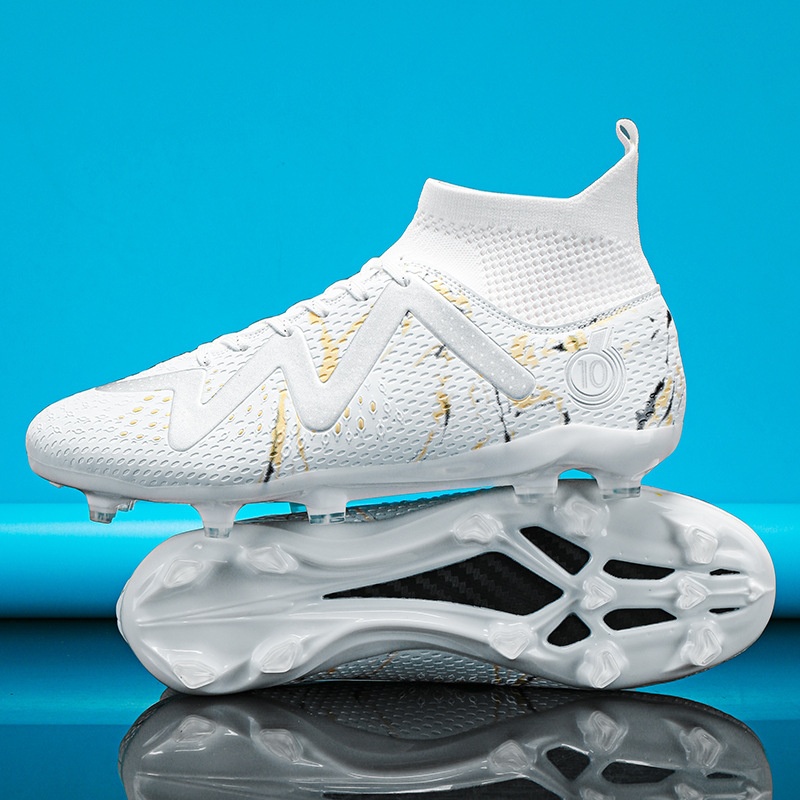 ShoeGlobe Adult Men And Women Broken TF Student Competition Training Anti-Slip Wear-Resistant Youth Football Shoes AG Long Nails_voghion.com