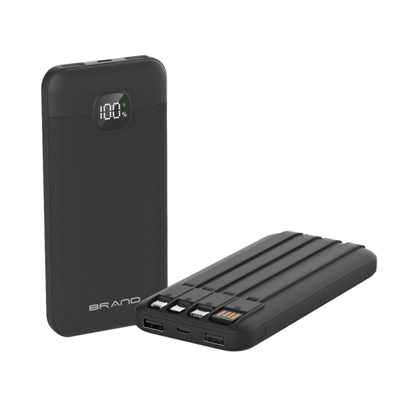 techglobe 3C Certified Cross-Border Self-Cable 22.5W Super Fast Charging Power Bank Lightweight Gift 10000mAh With Printed_voghion.com