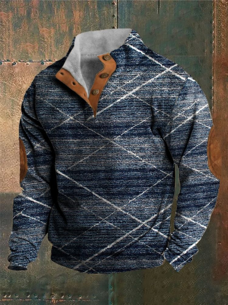 boy 2024 Cross-Border European And American Winter Edition 3D Digital Print High Collar Half-Zip Sweatshirt For Men_voghion.com