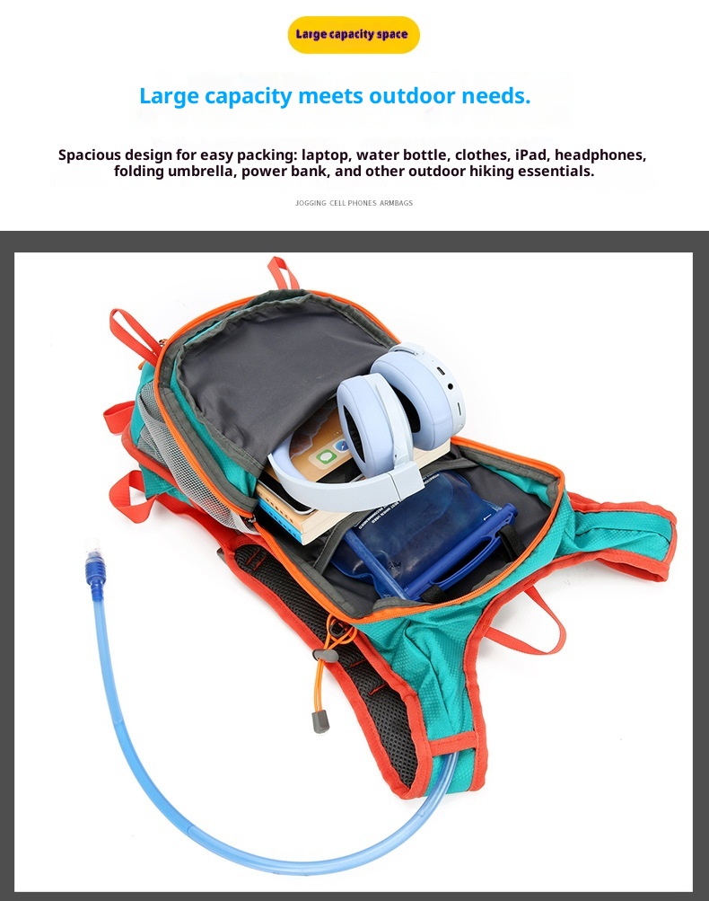 ActiveGo Outdoor Sports Hiking Casual Travel Large Capacity Men's Bag Simple Cycling Backpack Lightweight_voghion.com