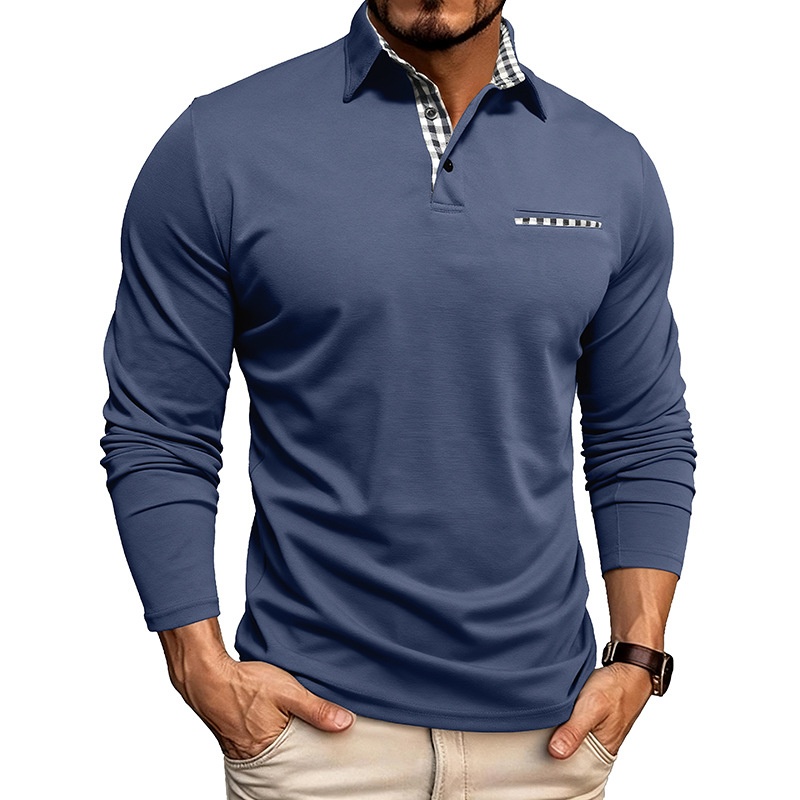 Camiseta polo transpirable y fresca para hombre, nueva colección otoño-invierno 2025, estilo europeo y americano, para comercio exterior._voghion.com