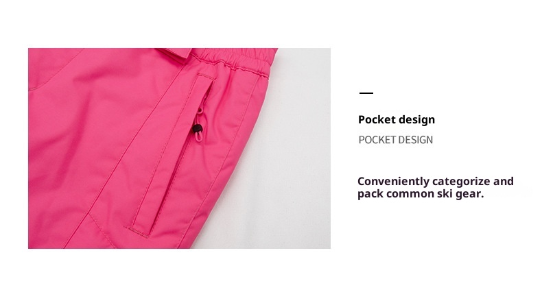 001 Gsousnow Children's With Straps Boys And Girls Windproof Waterproof Warm Snowboard Pants Ski Suit_voghion.com