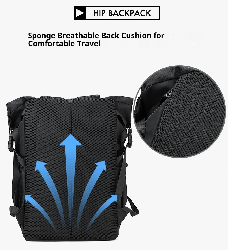 ActiveGo Men's Functional Travel Sports Outdoor Hiking Cycling Large Capacity Backpack For College Students Laptop School Bag_voghion.com